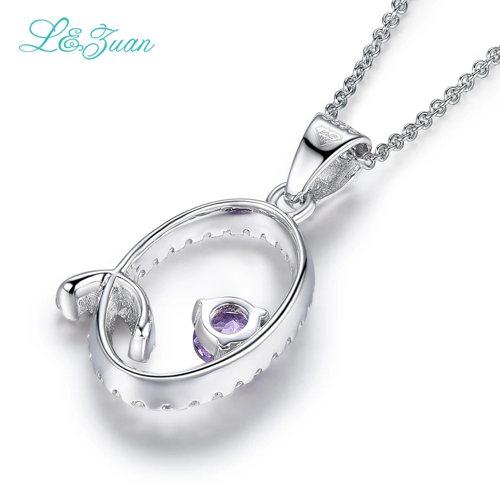 Женское ожерелье из серебра 2017 пробы с подвеской буквой 925 карат | Украшения и