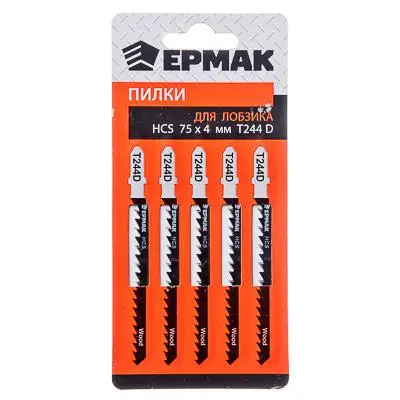 ПИЛКИ &quotERMAK&quot для лобзика T-244D 75*4 мм 15 шт./лот | Инструменты