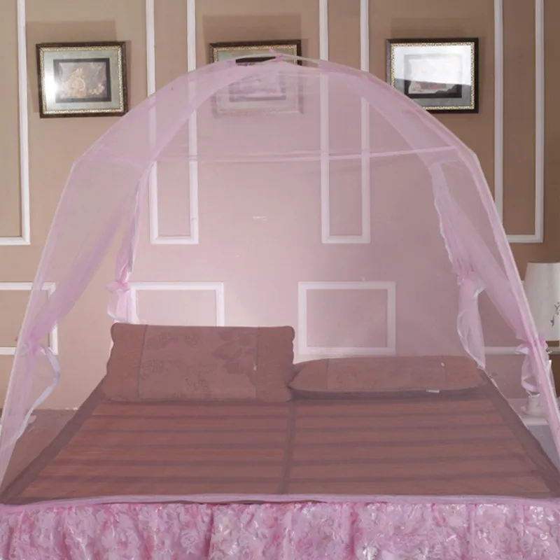 Летняя домашняя Складная москитная сетка белая занавеска для двойной кровати 1 5