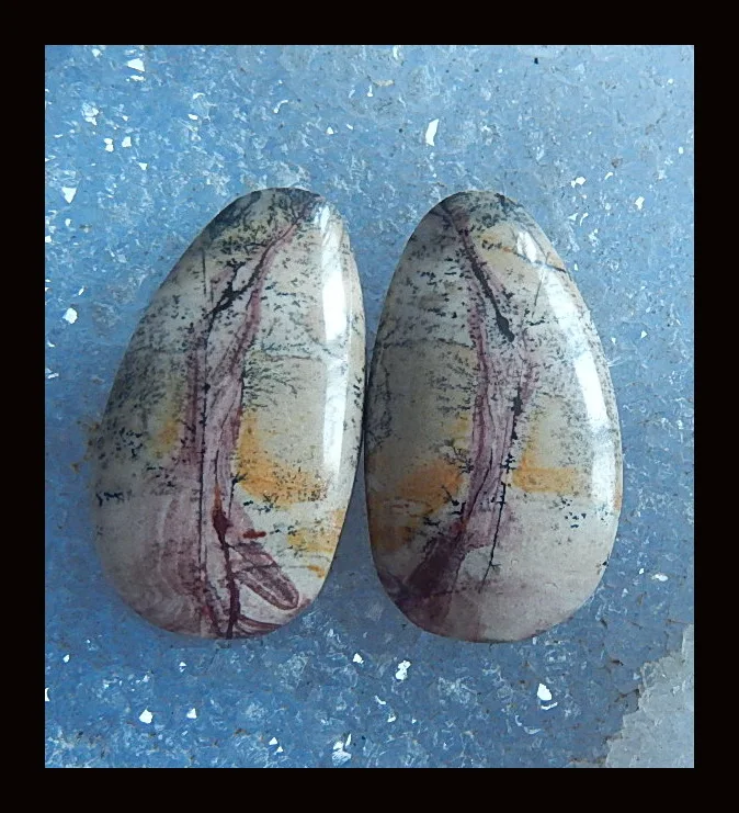 

Серьги женские Chohua Jasper с кабошоном, 29x16x5 мм, 8,0 г