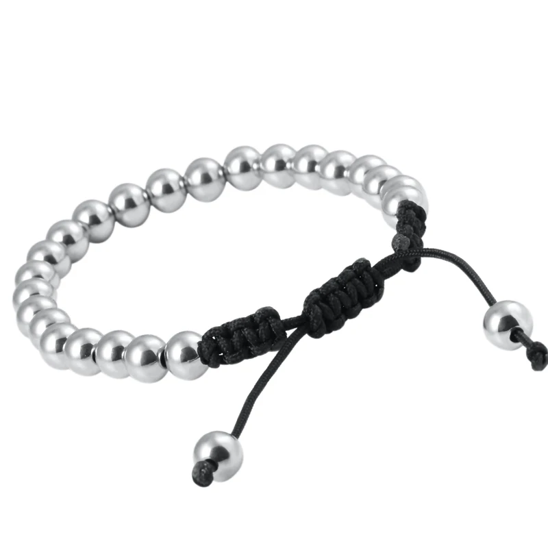 10 шт. 8 мм черные бусины с микрозакрепкой новые браслеты Макраме Anil Arjandas браслет