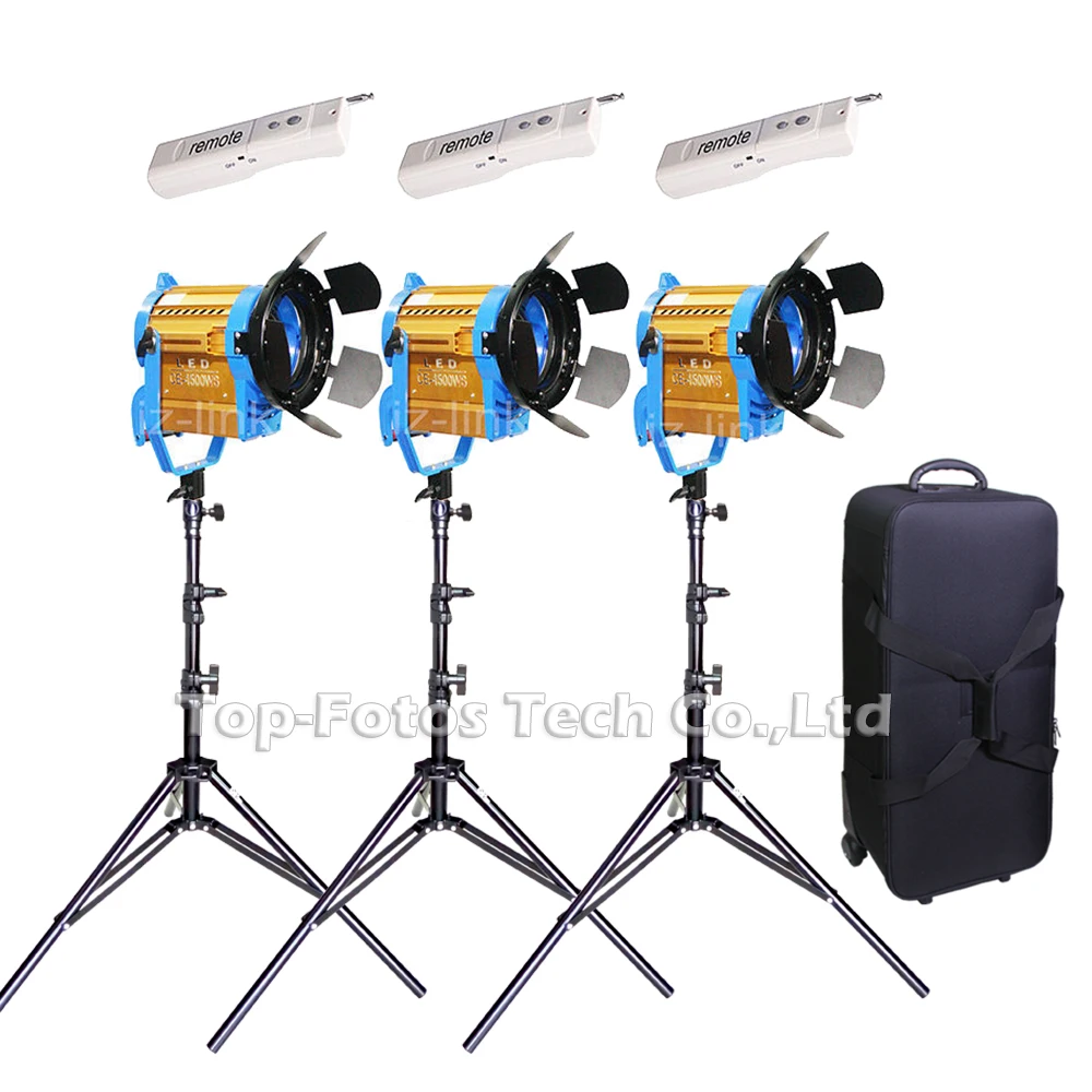 Новый беспроводной пульт дистанционного управления ALUMOTECH 3200/5600K 150W LEDX3PCS + 3xstand Kit