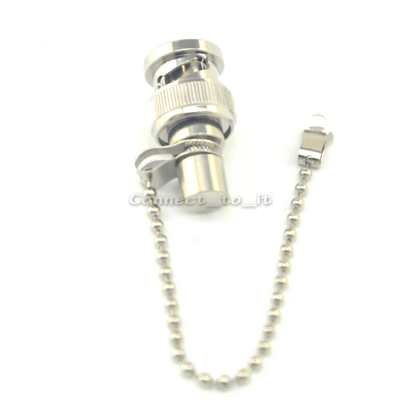 10 шт. никелированный радиочастотный коаксиальный разъем BNC Штекерный Терминатор