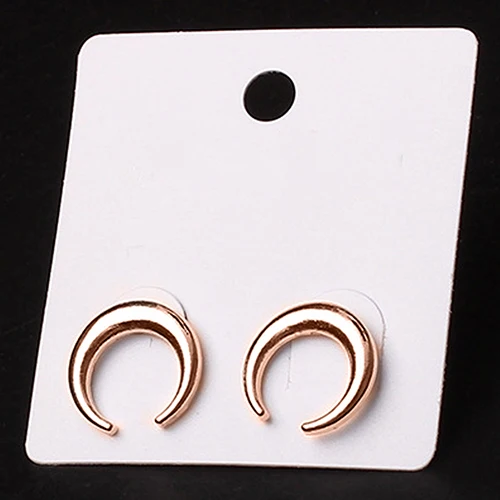 Женская Мода Корейский Стиль дугообразные Полумесяц Уха Стад Серьги|studs earrings fashion