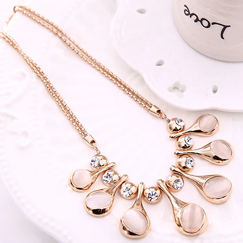 2017 Горячая Слеза Горный Хрусталь Заявление Свадебные Украшения Воротник