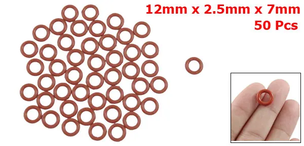 Uxcell 50 шт. Nbr 2 5 мм Уплотнительные Кольца Прокладки Шайбы для автомобиля Id 10 13 14 3 4 6 7