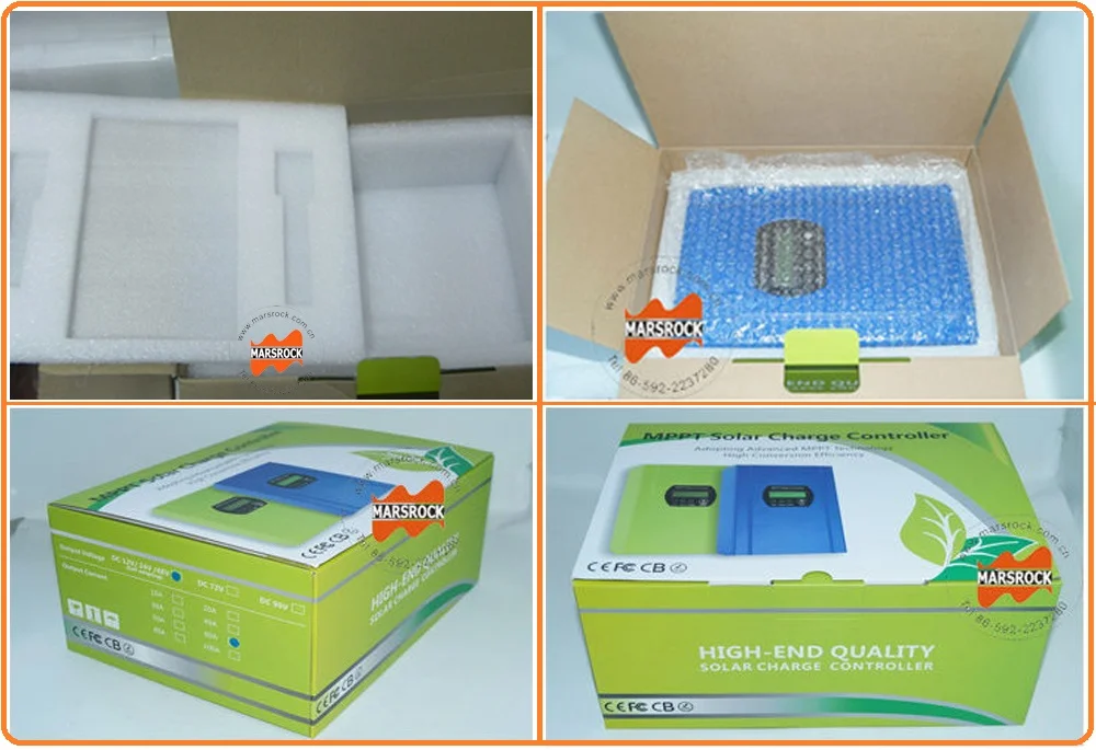 40A 12 V 24 48 MPPT Контроллер заряда отслеживает пиковую мощность с 99% эффективностью