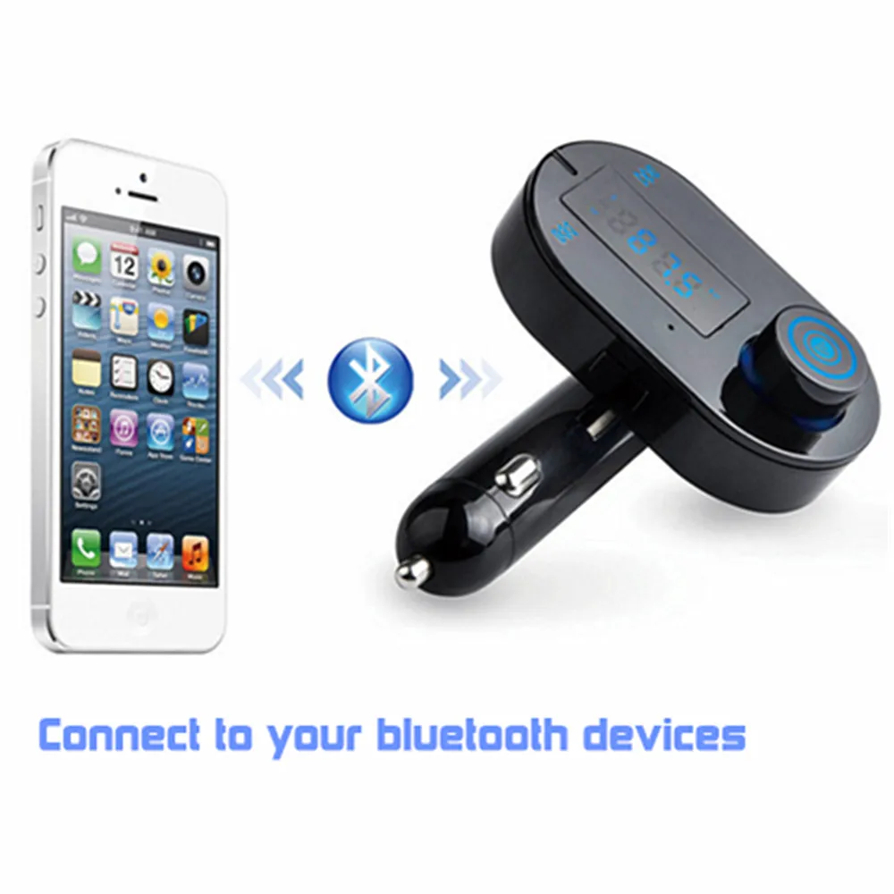 FM Передатчик Автомобильный mp3 плеер Bluetooth Комплект Громкой Связи A2DP Стерео Музыка