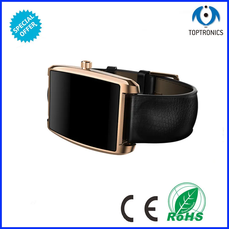 2016 водонепроницаемые Смарт часы с сенсорным экраном и изогнутой поверхностью