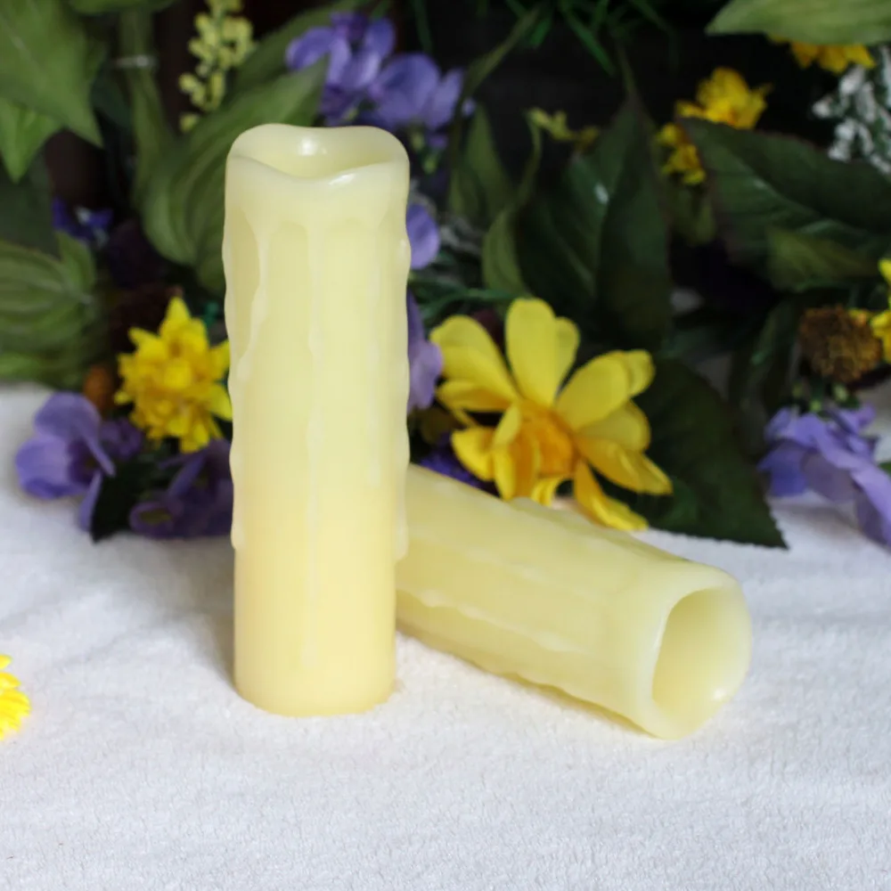 DFL Votive светодиодные свечи Свет беспламенный настоящий воск с таймером для