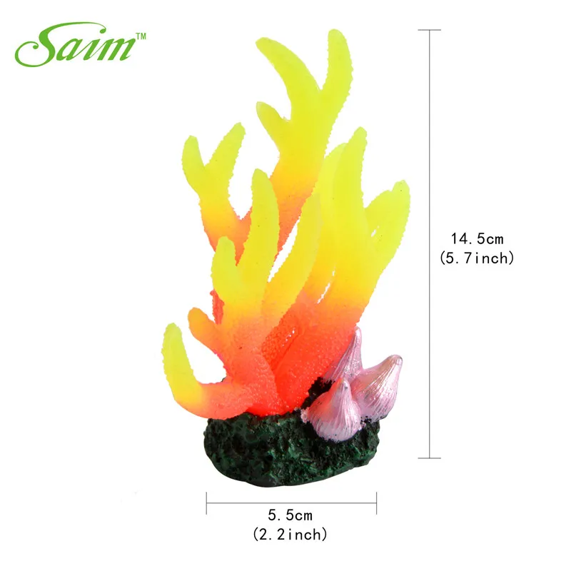5 7 &quotаквариумный коралл украшение для аквариума пластиковые мягкие кораллы