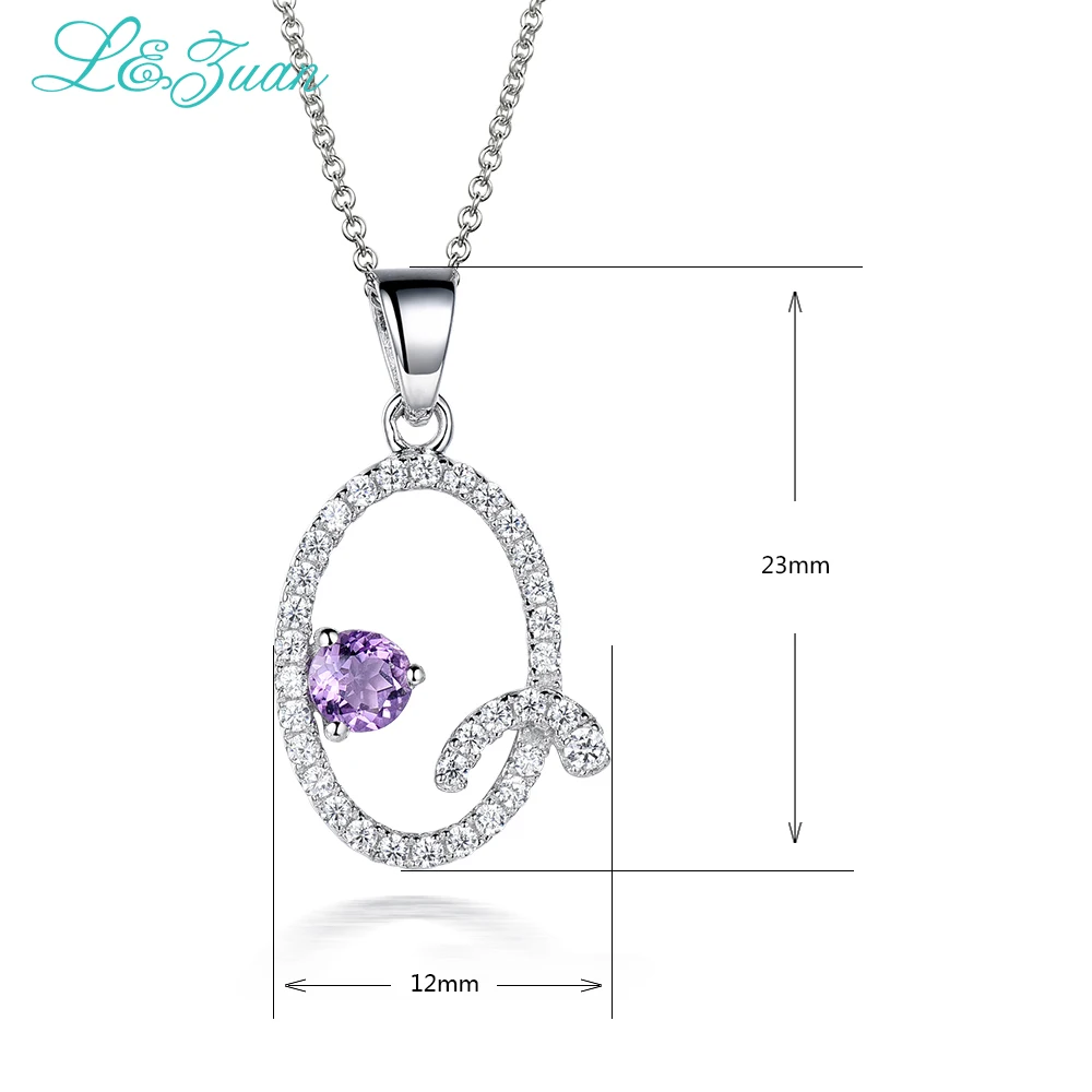 Женское ожерелье из серебра 2017 пробы с подвеской буквой 925 карат | Украшения и