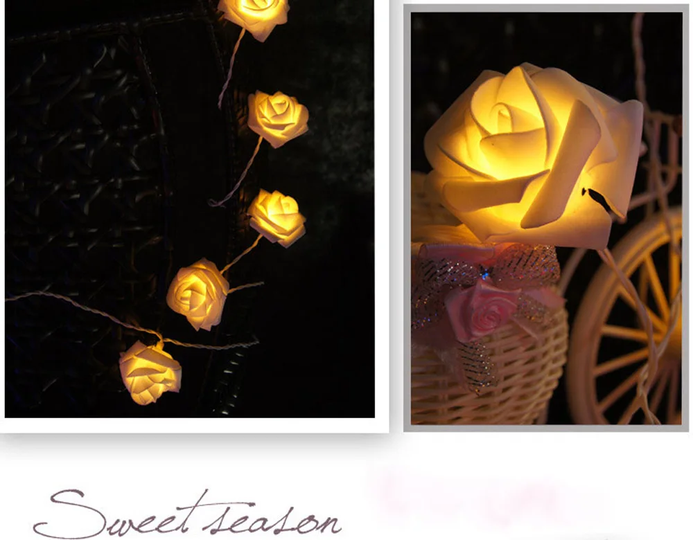 Лавовые лампы 2M20 LED String Огни Цветок Фея Праздник Лавовые Лампы для Свадьбы Garden Party Новогоднее Украшение Ночник