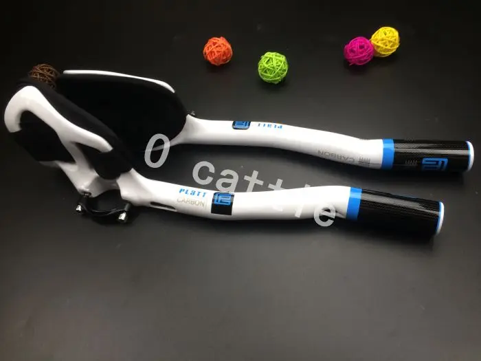 Carbono fibra DE Bicicleta DE estrada o apoio braco resto guiador tt aerobar Triathlon bar Bicicleta guiador pecas - Цвет: Темный хаки