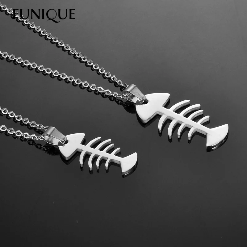 Женская и Мужская подвеска FUNIQUE ожерелье с подвеской из нержавеющей стали