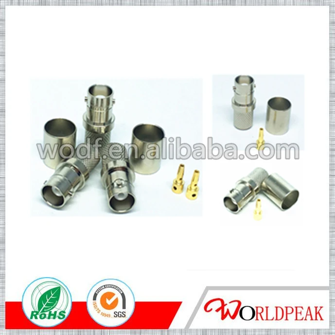 Бесплатная Доставка 10 шт. BNC Q9 женский разъем обжимной для RG8/RG213/RG214/RG11