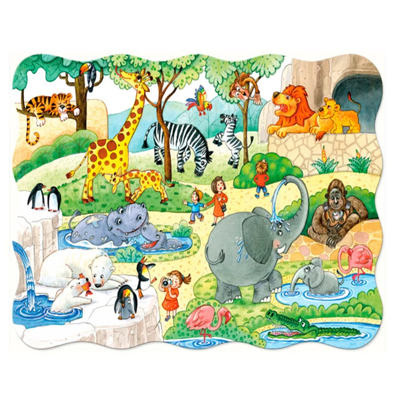 Castorland Children Puzzle Interesting Cute Animals Puzzles for Kids older than 4 Creative Intelligence Develop Ship from Russia | Игрушки и