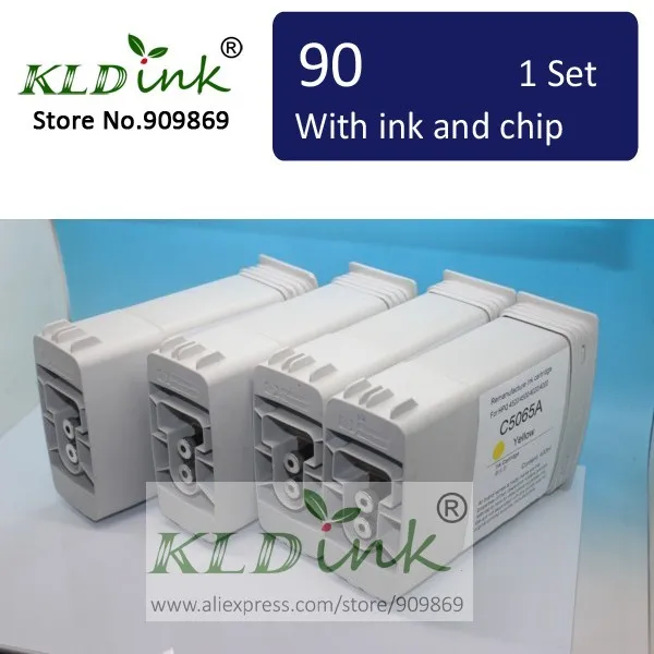 [КЛД чернила] Совместимость 90 C5058A C5061A C5063A C5065A картридж для DesignJet 4000 4020 4500 4520 принтер