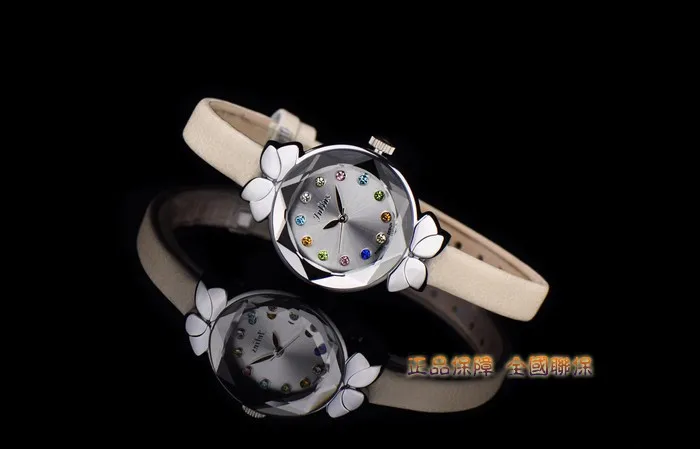 Lady Wrist Watch Quartz Woman Hours Best Fashion Dress Korea Bracelet Brand Leather Multicolored Crystal Knot Julius Box 627