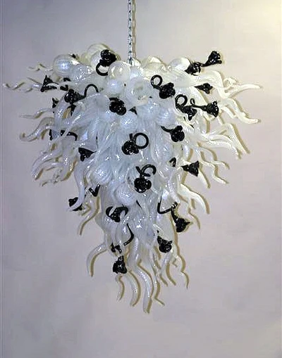 

Hand Blown Stained Glass Worlds Away Chandelier