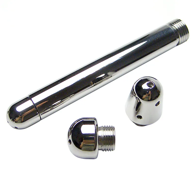 Stainless Steel Shower Enema Water Nozzle Anal Cleaning Kit 3 Style Plug Head Sex Toy For Adult | Красота и здоровье