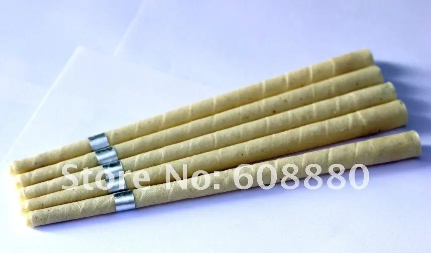 2840 шт = 1 лот одобренные CE ушные свечи пчелиный воск небеленой органической муслиновой ткани без сжигания дыма, без остатков пестицидов