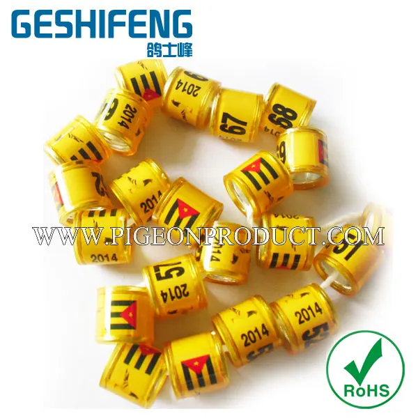 Geshifeng пользовательские кольца для голубиных гонок | Дом и сад