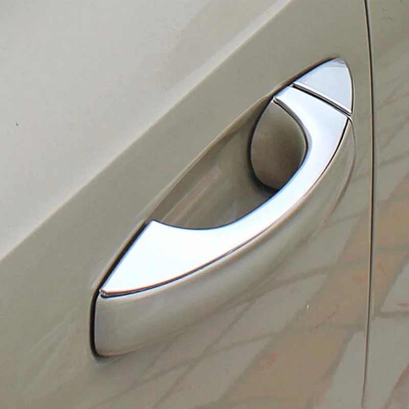 

8PCS Stainless steel door handle knob cover For LHD Octavia 2015 2016