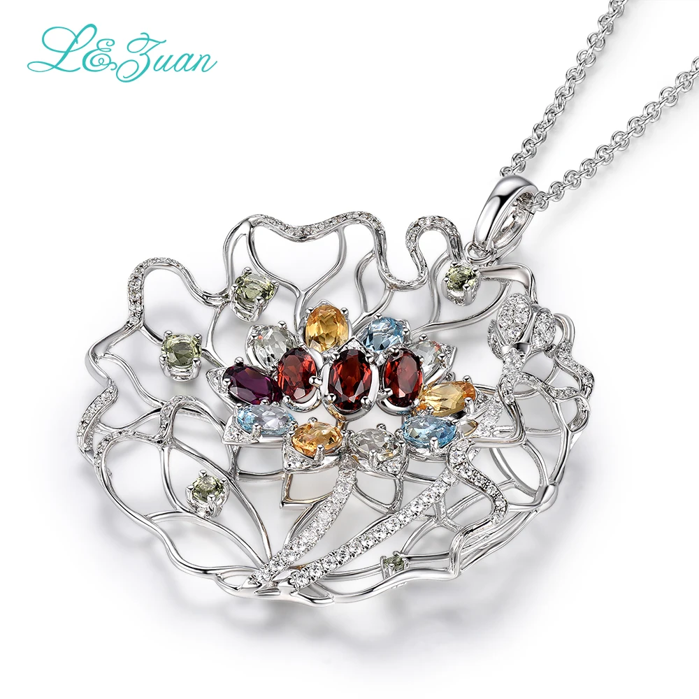 L & zuan романтичное ожерелье и подвеска из стерлингового серебра 925 пробы