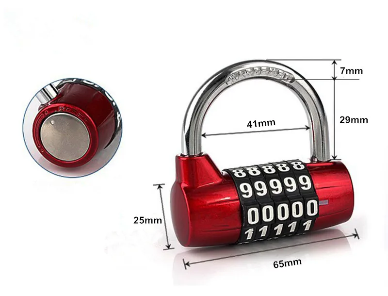 Универсальный замок 5 кодов навесной слесарные инструменты бесплатная доставка |