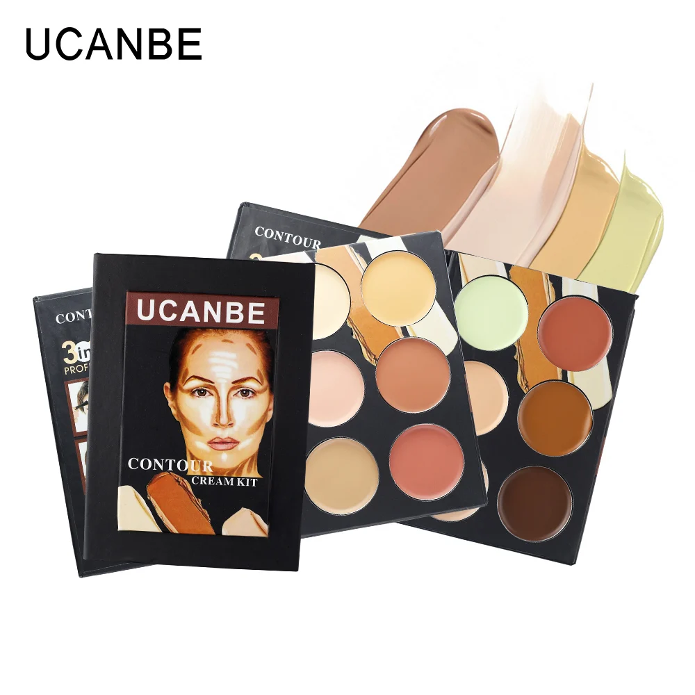 Профессиональные UCANBE 6 цветов крем для Контура комплект Макияж Крышка Акне