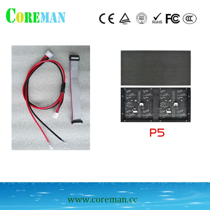 COREMAN P5 64 пикселей * 32 SMD35281 полноцветный внутренний СВЕТОДИОДНЫЙ экран модуль 32x32