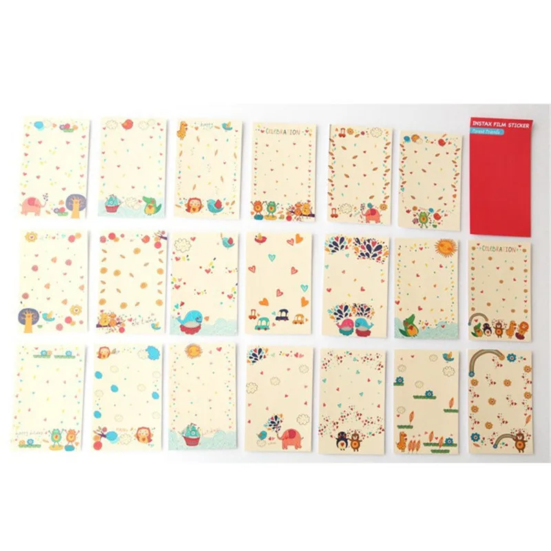 40 Простыни Детские = 2 Наборы для ухода за кожей Polaroid фото Наклейки мультфильм DIY