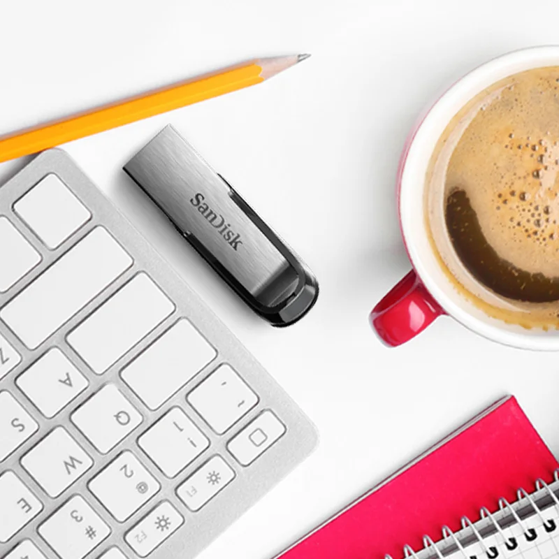 Флэш-Накопитель USB SanDisk Ultra Flair 64 ГБ silver/black | Компьютеры и офис