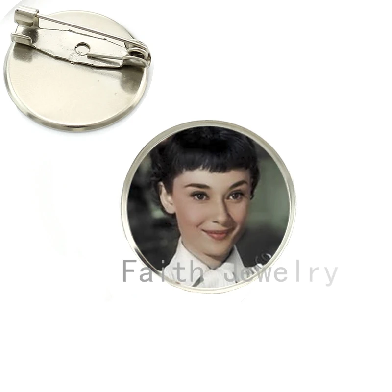 Винтажная брошь в стиле Одри Хепберн булавки разнообразные медиаплакаты