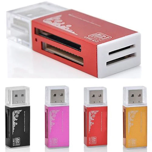 USB 2,0 все в 1 мульти карта памяти считыватель для картридер 2 микро-sd TF M2 MMC MS Pro