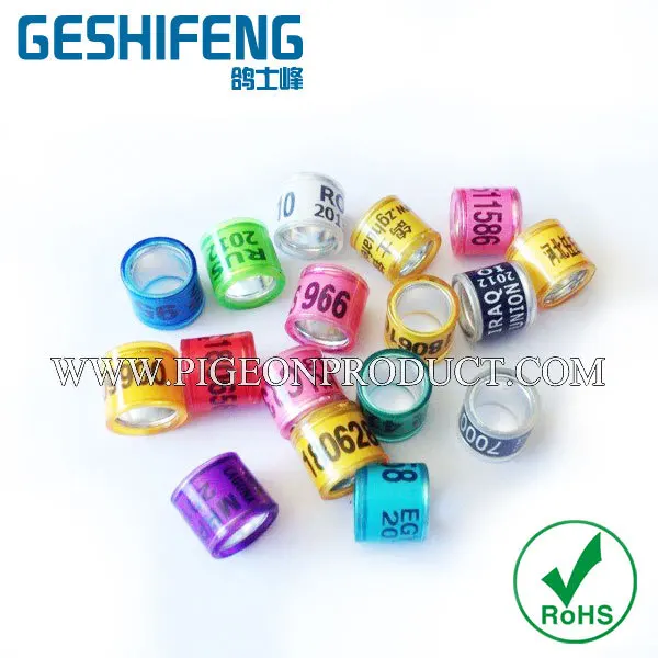 Geshifeng пользовательские кольца для голубиных гонок | Дом и сад