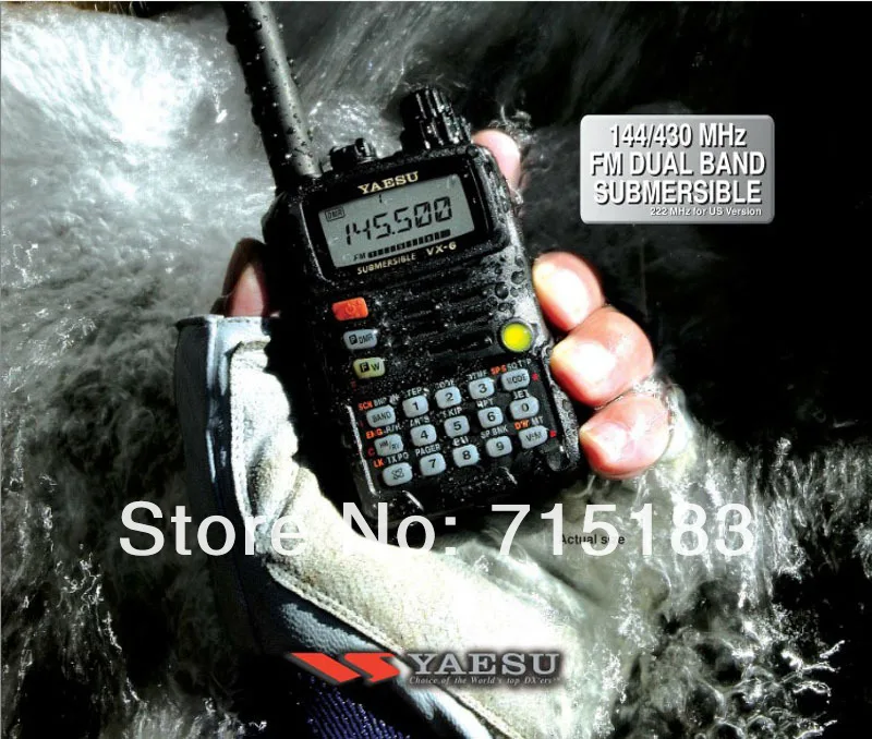 Yaesu VX-6R, портативное радиоустройство, двухстороннее, погружное, двухдиапазонное, 5 Вт, FM трансивер, новинка,, Yaesu VX 6R, рация