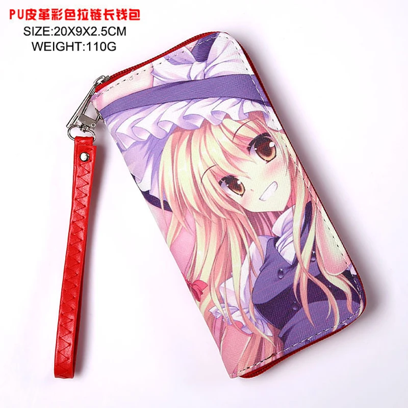 Аниме TouHou проект длинный кожаный кошелек с принтом Kirisame Marisa держатель для карт