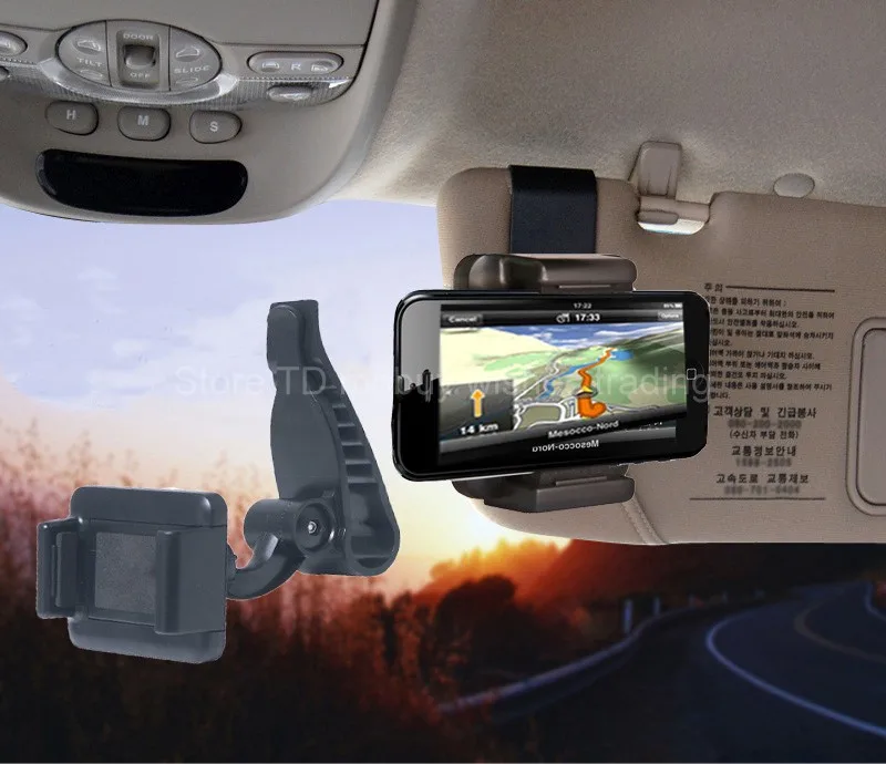 Автомобильный солнцезащитный козырек от солнца защита держатель смартфона