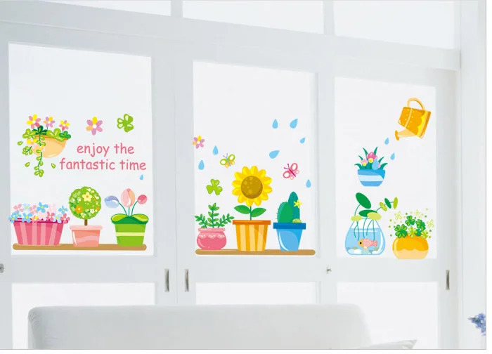 Cartoon Rabbit Flowers Butterfly Wall Art Mural Border Sticker Skirting Line Decor Poster Graphic Boys Girls Room | Дом и сад