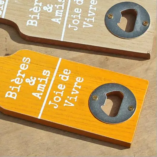 Творческий деревянный открывалка для бутылок пива Ресторан кокса бутылка Отель