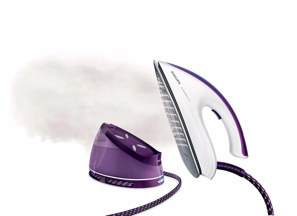 Philips PerfectCare Aqua Steam generator iron Up to 6 bar pressure 320 g steam boost Carry lock 2.5 L fixed watertank GC8643/30 | Бытовая