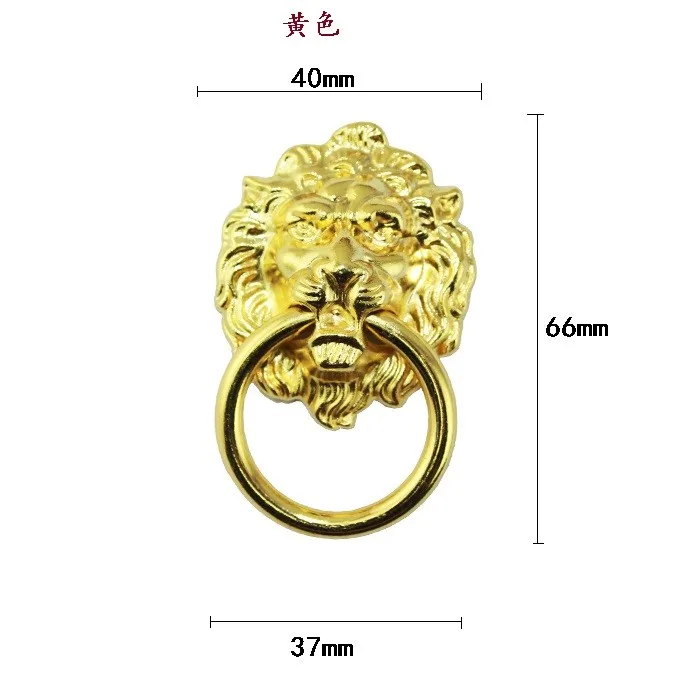 Античная Высококачественная ручка с шлифованной головой льва 66*40*15 мм дверная