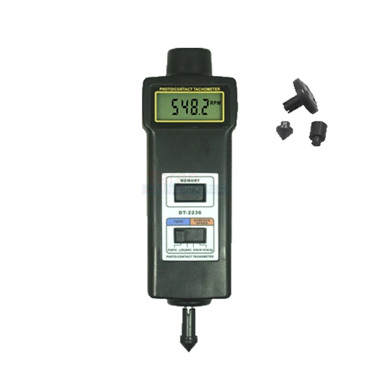 

DT-2236 Photo Contact Tachometer Laser Linear Velocity Meter Surface Speed Tester for Automobile Washing Machine