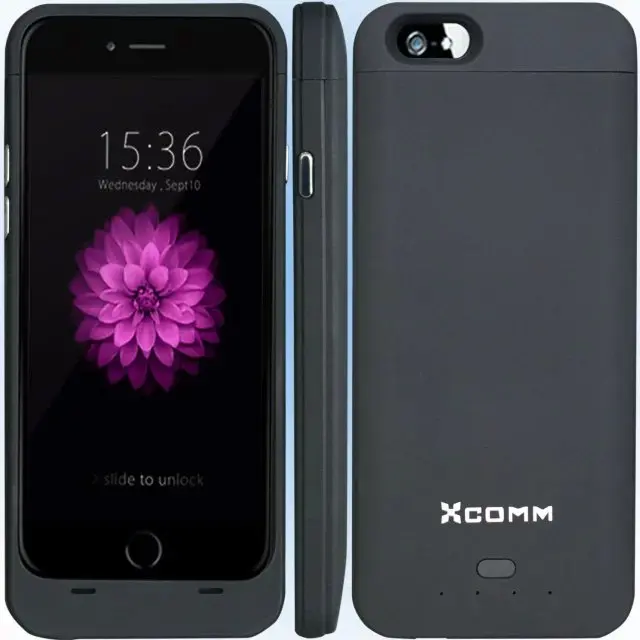 Тонкий задней клип 3200 мАч ааа назад аккумулятор чехол зарядное устройство для