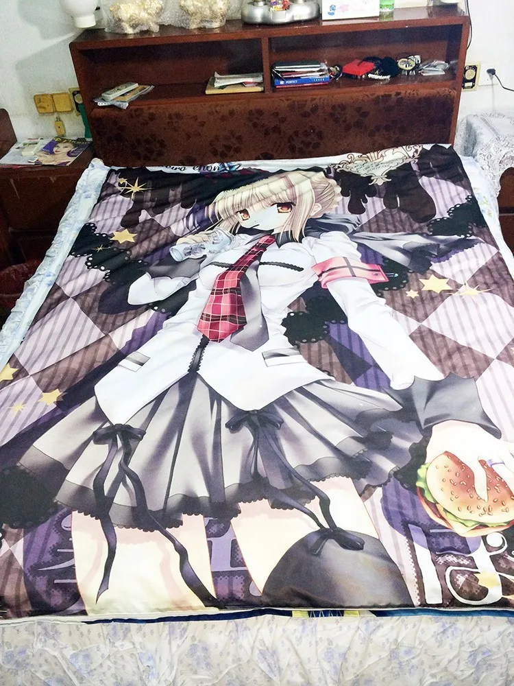 MMF overlord аниме персонажи сексуальная девушка albedo& shalltear кровопролитная простыня пододеяльник одеяло