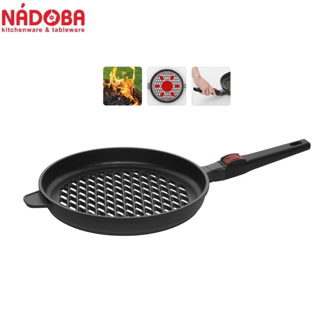 Сковорода гриль NADOBA GRILL 728710 с антипригарным покрытием Pfluon Cookmark (диаметр сковороды