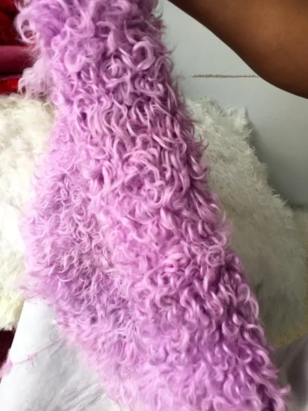 Продажа с завода короткая шерстяная тарелка Калган из ягненка хорошего