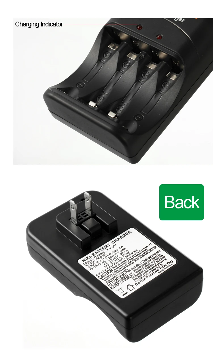PKCELL 1,6 v NIZN AA/AAA зарядное устройство 8186 светодиодный индикатор быстрой зарядки AA/AAA батареи NI-ZN зарядное устройство EU/US